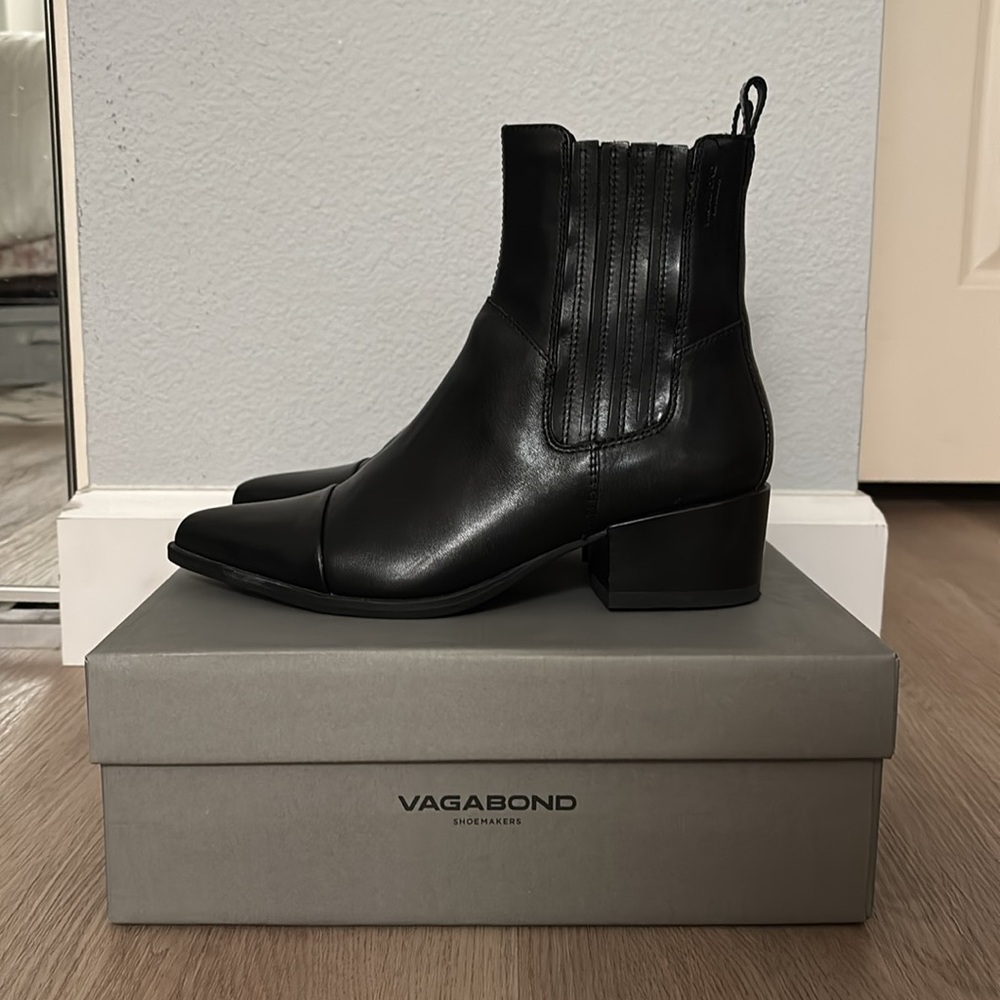 Vagabond Marja Black Ankle Boots